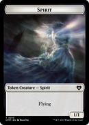 Spirit (0010) // Insect Double-Sided Token [Commander Masters Tokens]-1