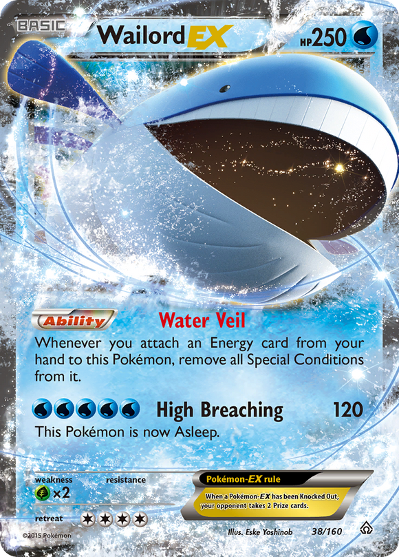 Wailord EX (38/160) [XY: Choque primigenio] 