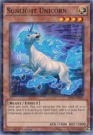 Unicornio de luz solar [BP03-EN064] Shatterfoil Raro 