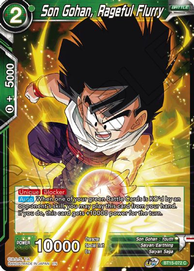Son Gohan, furia furiosa (BT15-072) [Duelo de los Saiyans] 