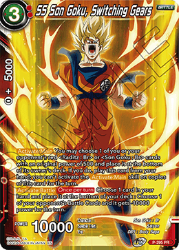 SS Son Goku, Cambiando de marcha (P-295) [Tarjetas de promoción de torneos] 
