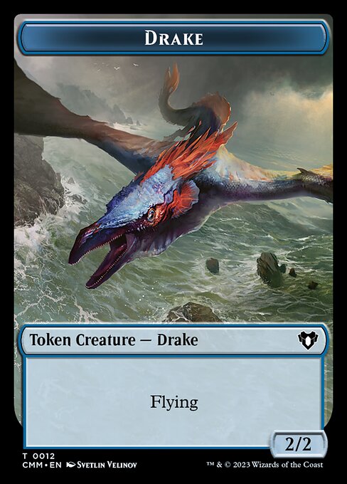 Eldrazi // Ficha de doble cara de Drake [Fichas de Commander Masters] 
