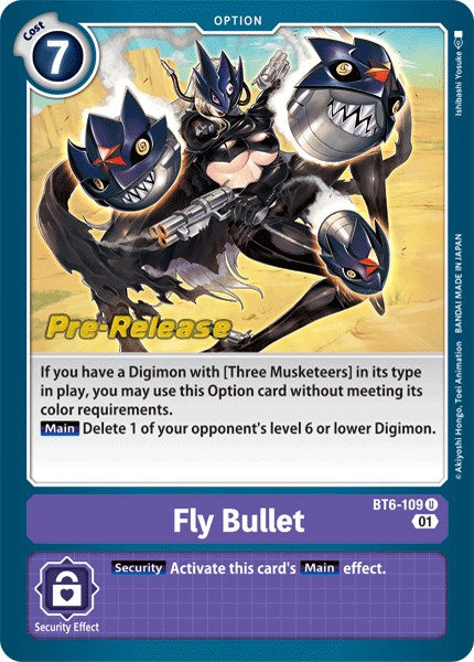 Fly Bullet [BT6-109] [Tarjetas de prelanzamiento de Double Diamond] 