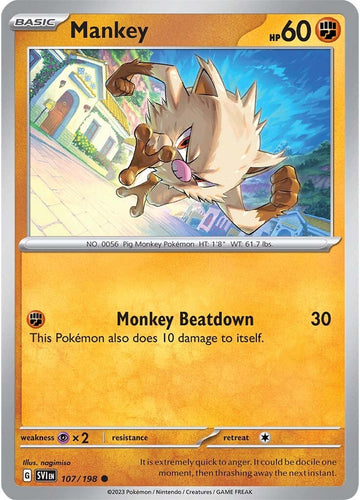 Mankey (107/198) [Scarlet &amp; Violet: Colección básica] 
