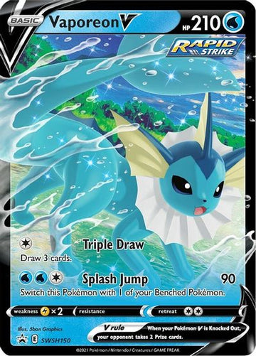 Vaporeon V (SWSH150) [Promociones de Sword &amp; Shield: Black Star] 