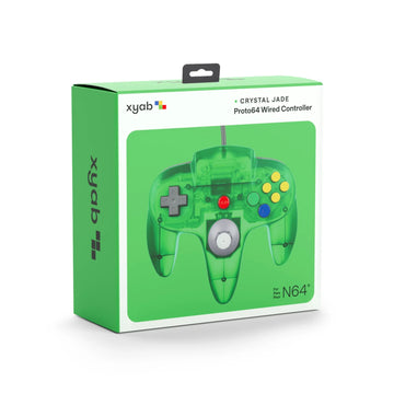 PROTO64 Wired Controller for Nintendo 64 [Crystal Jade] - XYAB - 0