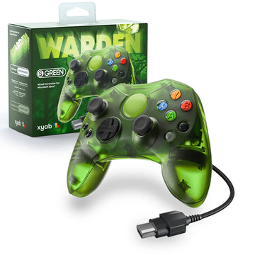 WARDEN Wired Controller for Original Xbox [Clear Green]