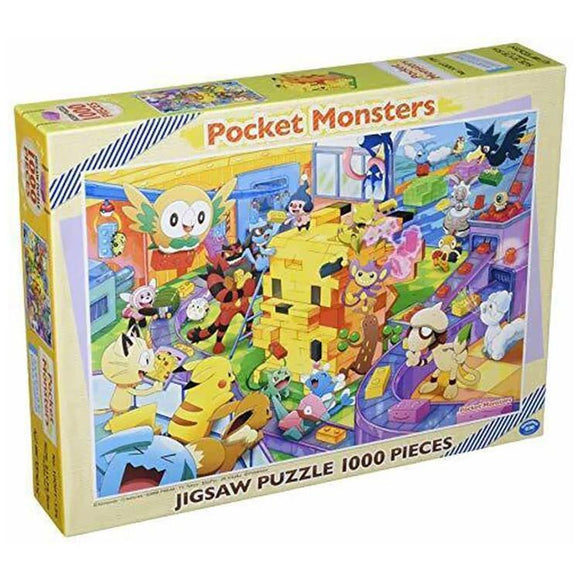 Building Pikachu Blocks Together Pokemon 1000-Piece Puzzle