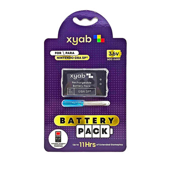 Xyab - GBA SP Rechargable Battery 600MAH - 0