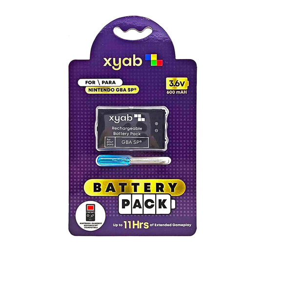 Xyab - GBA SP Rechargable Battery 600MAH