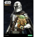 Star Wars ArtFX The Mandalorian & Grogu with Beskar Staff Statue-5