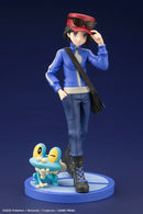 Pokémon Calem with Froakie ARTFX J STATUE-1