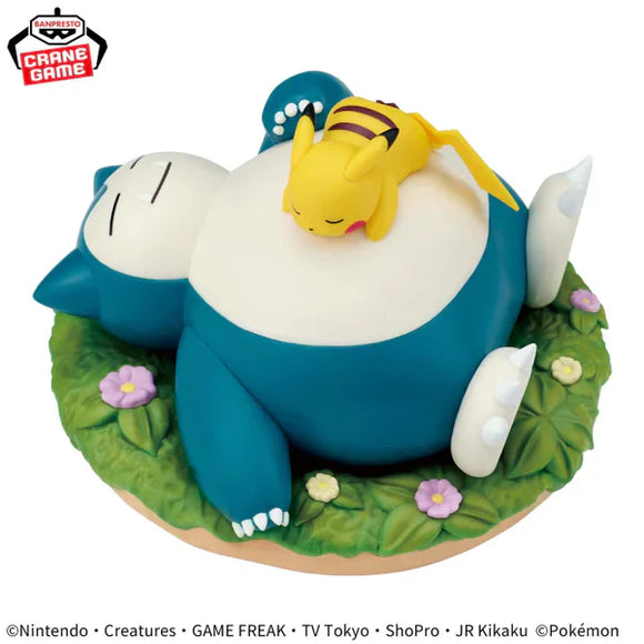 Pokemon Relax Time Pikachu & Snorlax Figure