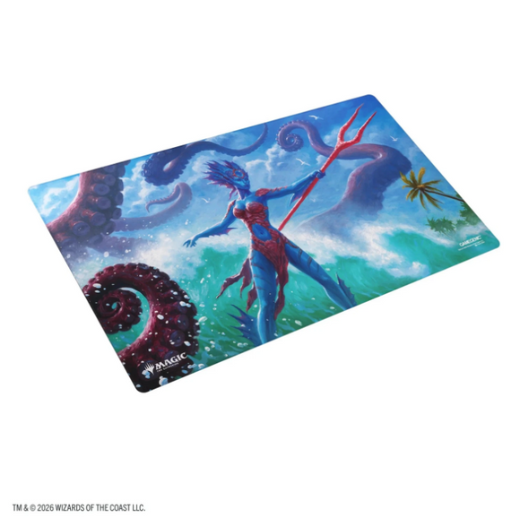 Magic: The Gathering Reality Fracture Double-sided Playmat - Kiora of salt and Sand/Kiora of Fire and Ashes - GameGenic Playmat