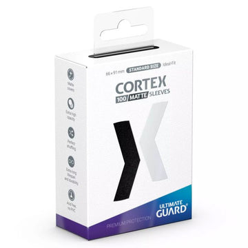 Ultimate Guard: Cortex - Matte Black Standard Size Card Sleeves (100)