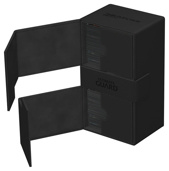 Ultimate Guard: Twin Flip'n'Tray 200+ Xenoskin - Black
