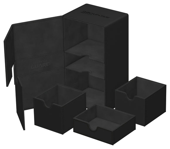 Ultimate Guard: Twin Flip'n'Tray 200+ Xenoskin - Black