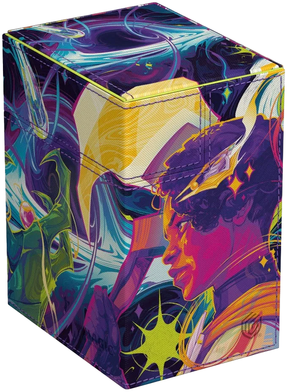 Magic: The Gathering Edge of Eternities Flip 'n' Tray Deck Case XenoSkin - Haliya and Tezzeret (Holds 133+) - Ultimate Guard Deck Boxes