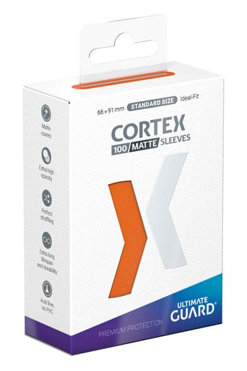 Ultimate Guard Cortex Sleeves Matte Standard Size (100) - Orange