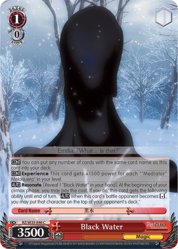 Agua negra (RZ/SE35-E46 C) [Re:ZERO: El vínculo congelado] 