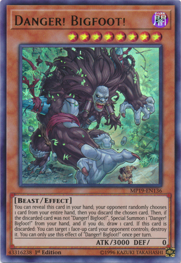 ¡Peligro! ¡Bigfoot! [MP19-EN136] Ultra raro 
