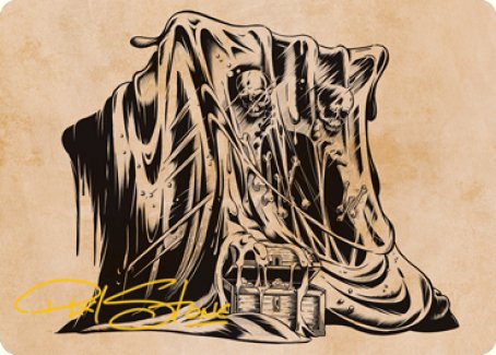 Tarjeta de arte de cubo gelatinoso (escaparate) (firma estampada en dorado) [Serie de arte de Dungeons &amp; Dragons: Adventures in the Forgotten Realms] 