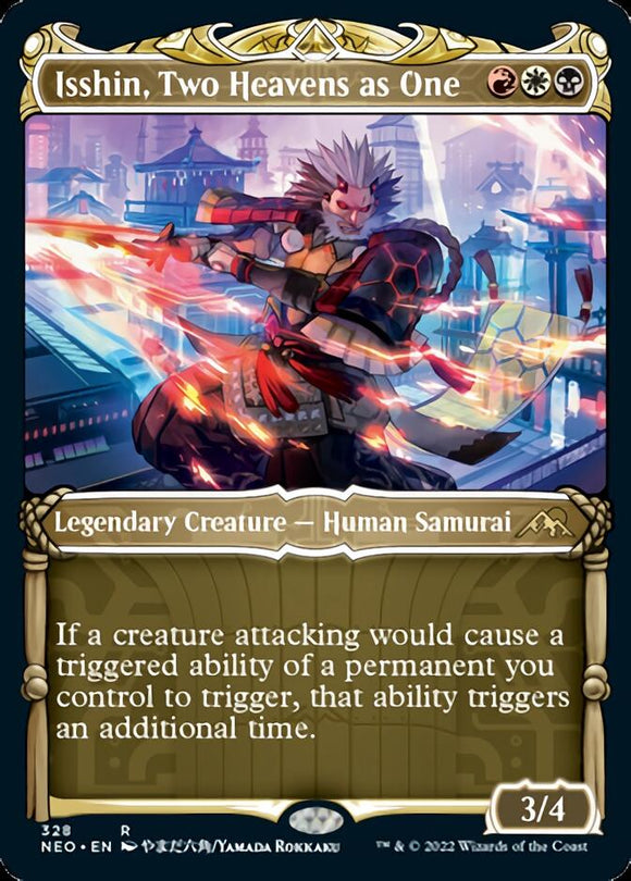 Isshin, dos cielos en uno (Showcase Samurai) [Kamigawa: Neon Dynasty] 