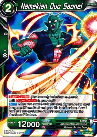 Duo Namekiano Saonel (BT4-057) [Guerra Colosal] 