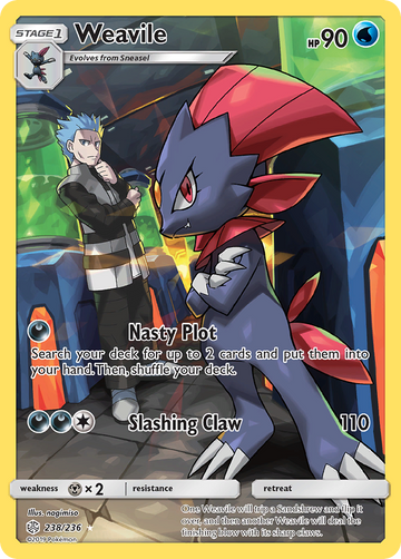 Weavile (238/236) [Sol y Luna: Eclipse Cósmico] 