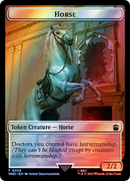 Horse // Clue (0053) Double-Sided Token (Surge Foil) [Doctor Who Tokens]-1