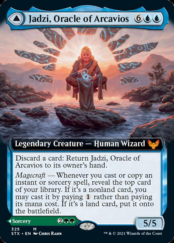 Jadzi, Oráculo de Arcavios // Viaje al Oráculo (Ilustración ampliada) [Strixhaven: School of Mages] 