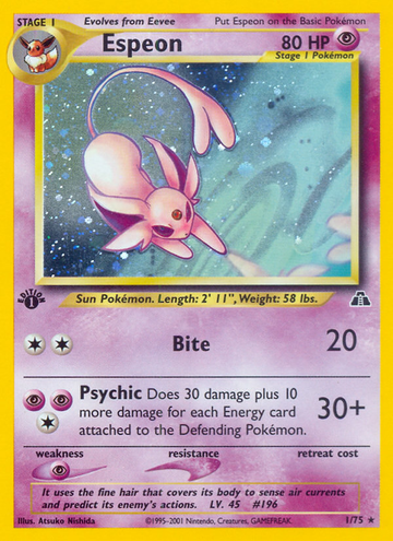 Espeon (1/75) [Neo Discovery 1.ª edición] 