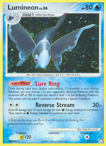 Lumineon (11/123) [Diamante y Perla: Tesoros Misteriosos] 