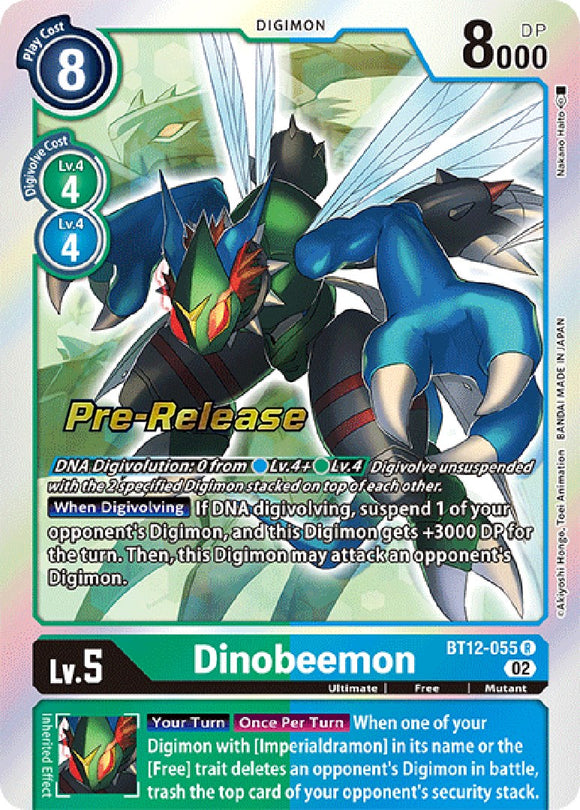 Dinobeemon [BT12-055] [Tarjetas de prelanzamiento de Across Time] 