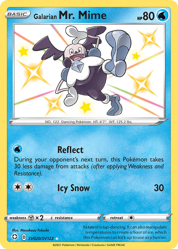 Mr. Mime de Galar (SV020/SV122) [Espada y escudo: destinos brillantes] 