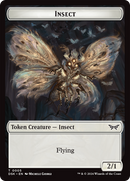 Insect (0005) // Manifest Double-Sided Token [Duskmourn: House of Horror Tokens]-1