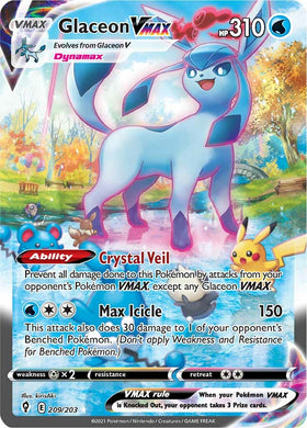 Glaceon VMAX (209/203) [Espada y escudo: cielos evolutivos] 
