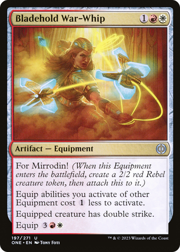 Látigo de guerra con empuñadura de espada [Phyrexia: Todos serán uno] 