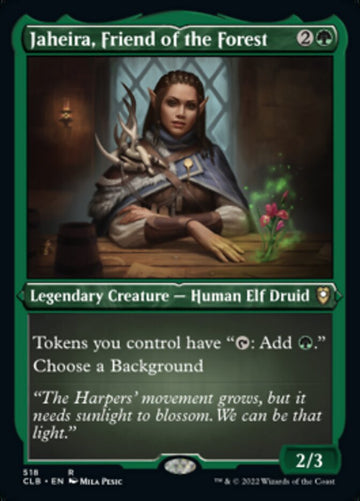 Jaheira, amiga del bosque (grabado en lámina) [Commander Legends: Battle for Baldur's Gate] 