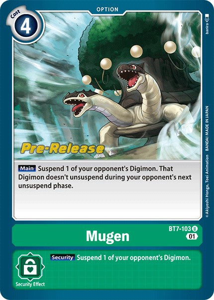 Mugen [BT7-103] [Tarjetas de prelanzamiento de Next Adventure] 