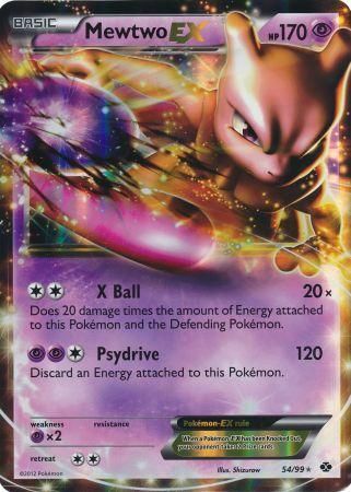 Mewtwo EX (54/99) (Tarjeta Jumbo) [Black &amp; White: Next Destinies] 