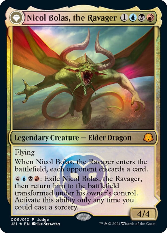 Nicol Bolas, el Devastador // Nicol Bolas, el Resucitado [Tarjetas de regalo Judge 2021] 