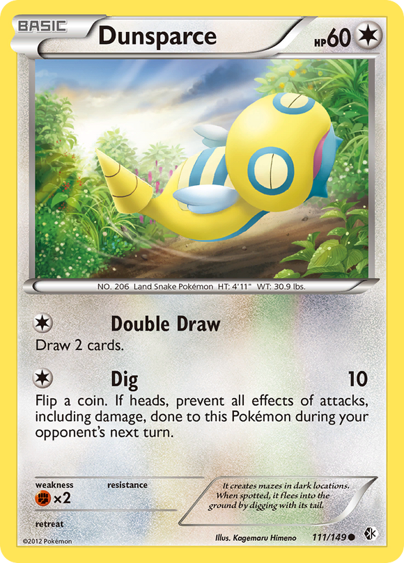 Dunsparce (111/149) [Blanco y negro: fronteras cruzadas] 