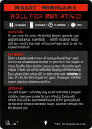 Tirada de iniciativa (minijuego de Magic) [Minijuego de Dungeons &amp; Dragons: Adventures in the Forgotten Realms] -1