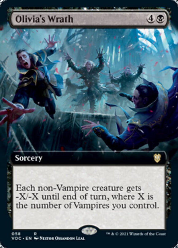 La ira de Olivia (ilustración ampliada) [Innistrad: Crimson Vow Commander] 