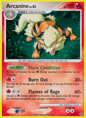 Arcanine (1/111) [Platino: Rivales en ascenso] 
