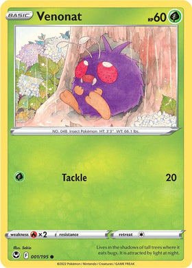 Venonat (001/195) [Espada y escudo: Tempestad de plata] 