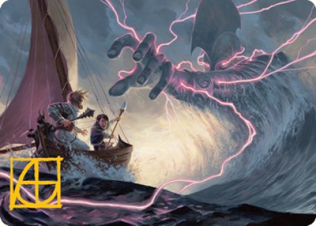 Tarjeta de arte del Salón de los Gigantes de la Tormenta (firma estampada en dorado) [Serie de arte de Dungeons &amp; Dragons: Adventures in the Forgotten Realms] 