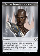 Bendición de la ciudad // Emblema - Teferi, archimago temporal Ficha de doble cara [Fichas de comandante maestro] -2