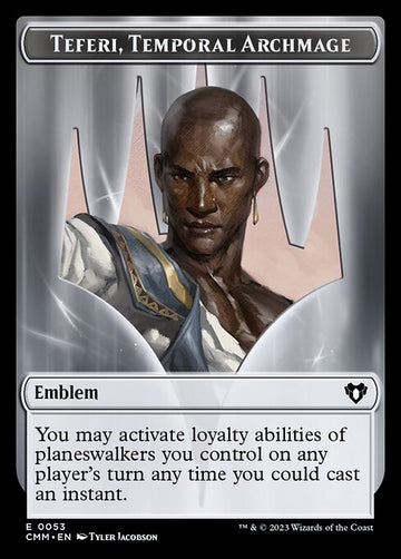 Bendición de la ciudad // Emblema - Teferi, archimago temporal Ficha de doble cara [Fichas de comandante maestro]  - 0